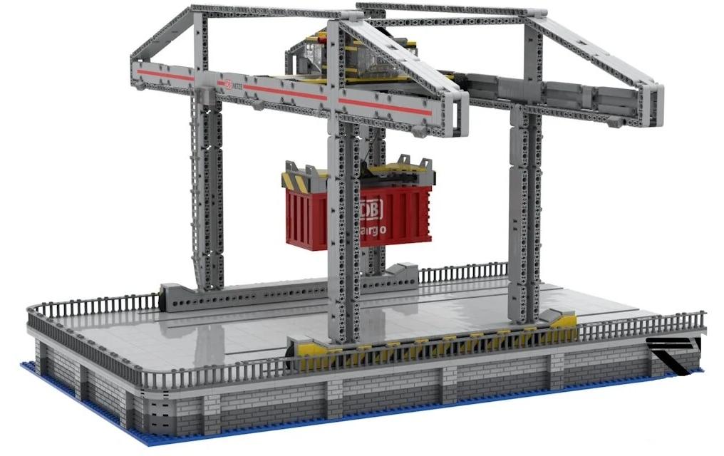 Stone Heap DB Containerumschlagterminal Eisenbahn – 1583-teilig – 33 × 35 × 75 cm – ab 12 J. – Kunststoff