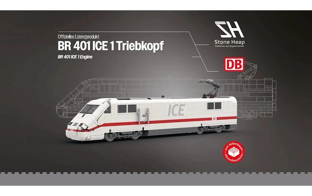 Stone Heap ICE 1 Triebkopf BR 401 Eisenbahn