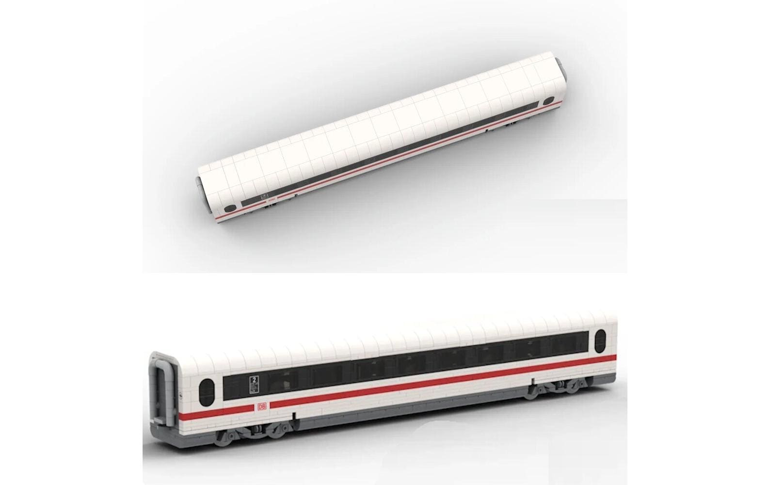 Stone heap ICE 1 Personen-Mittelwagen Waggon – 1364-teilig – ab 14 J. – 7 × 8,5 × 53 cm – Kunststoff