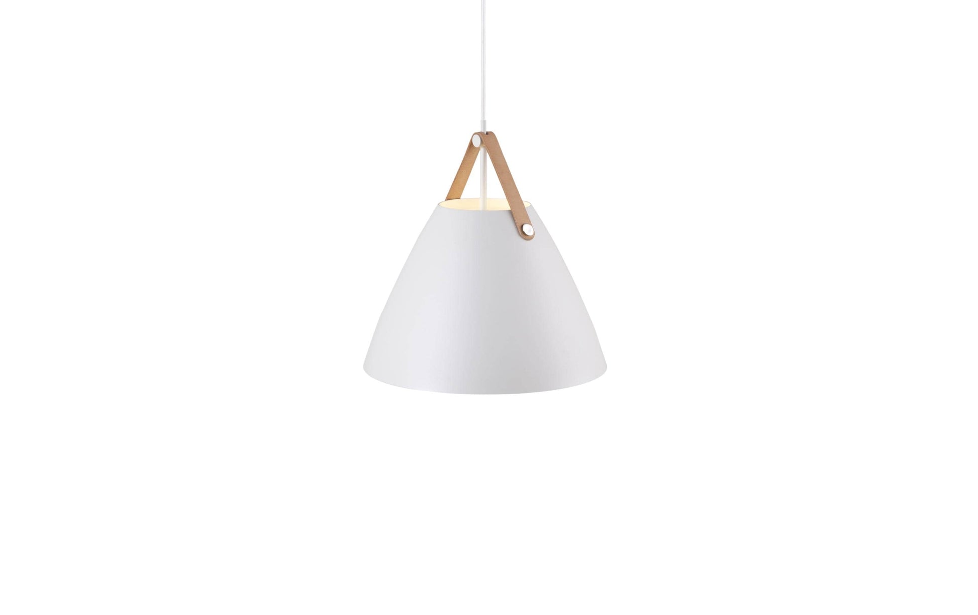 Nordlux dftp Nordlux Pendelleuchte Strap 36 – Ø 36 cm, 40 W, E27, exkl. Leuchtmittel, weiss