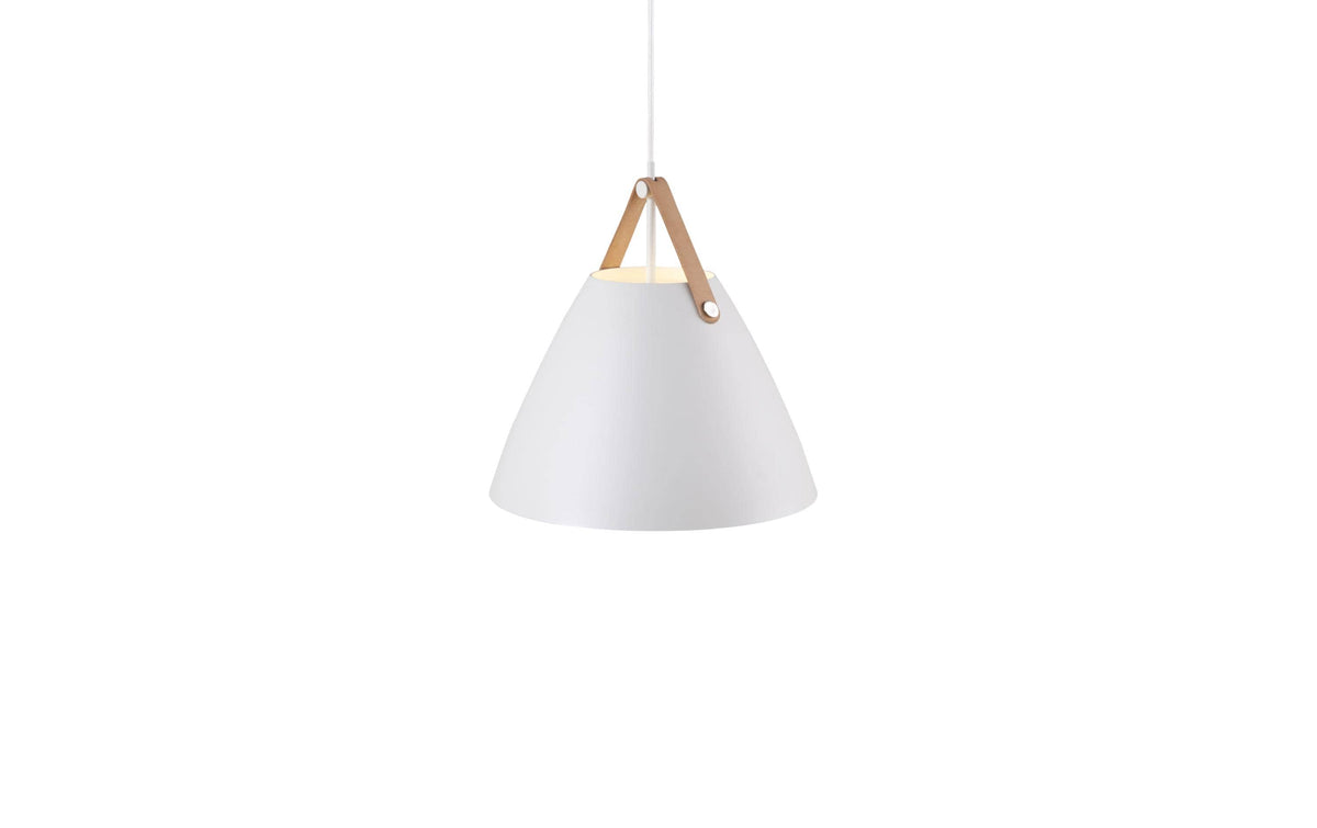 Nordlux dftp Nordlux Pendelleuchte Strap 36 – Ø 36 cm, 40 W, E27, exkl. Leuchtmittel, weiss