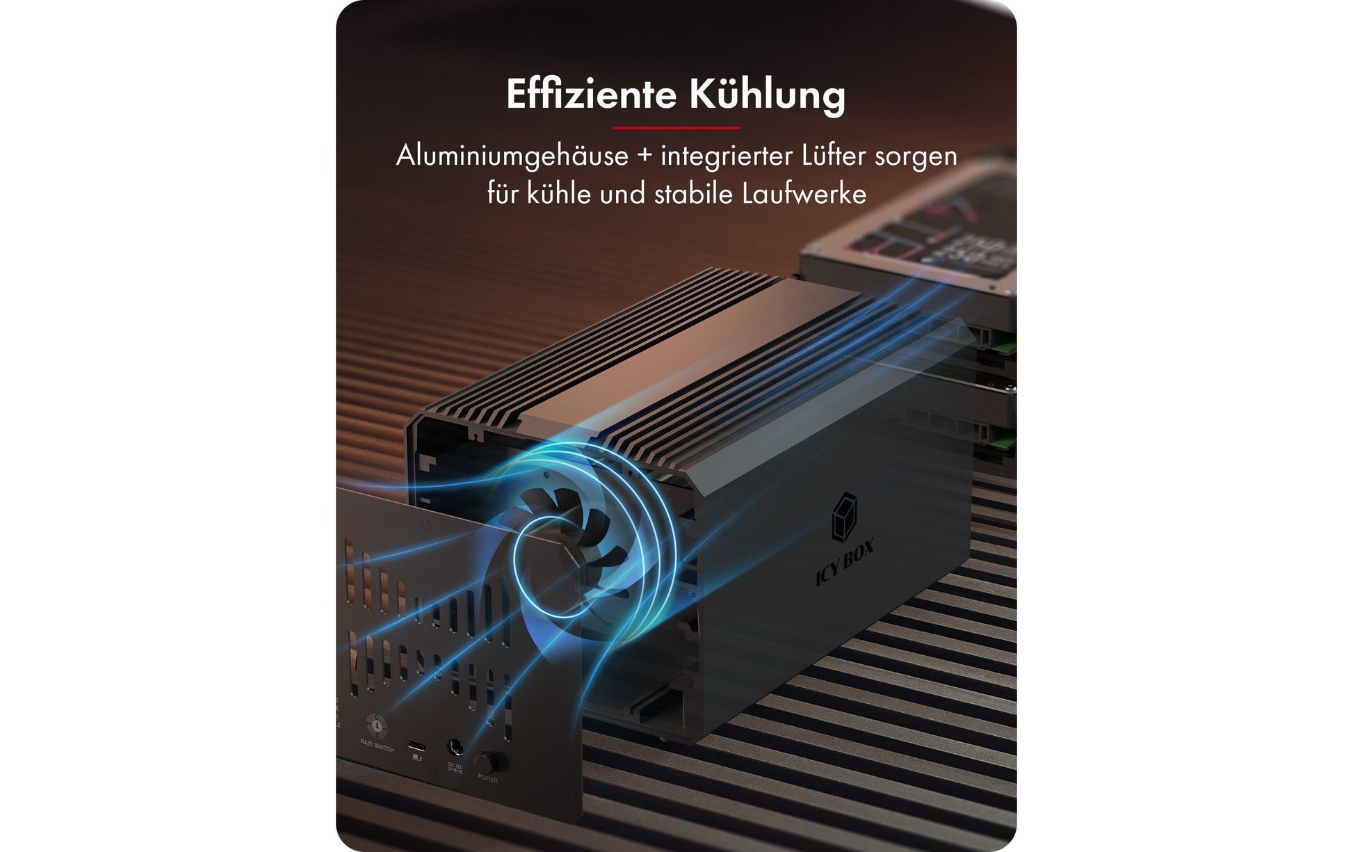 RaidSonic ICY BOX IB-RD3721HR-CU31 – 2-Bay extern – für 2,5"/3,5" HDD/SSD, SATA II