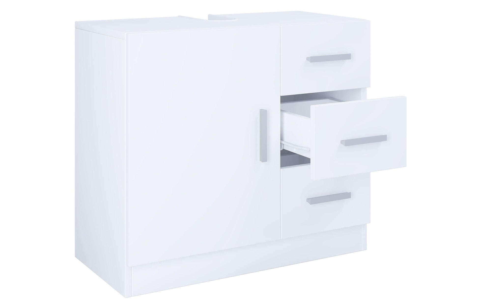 VCM Morgenthaler VCM Aufbewahrungsbox (Badezimmer) Zalo XL – 63×30×56 cm, Mischholz/MDF, Weiss
