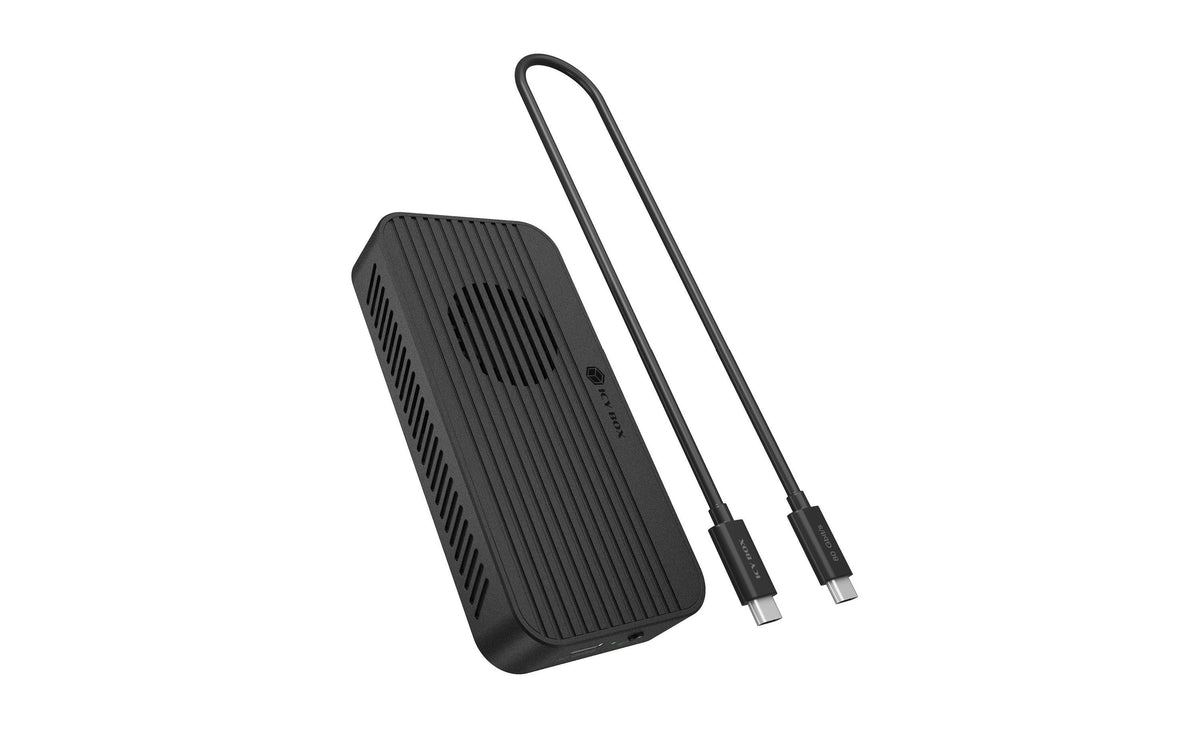 RaidSonic ICY BOX externes M.2 NVMe Gehäuse – 1-Bay Desktop – Thunderbolt 5, für M.2 NVMe (PCIe 4.0×4)