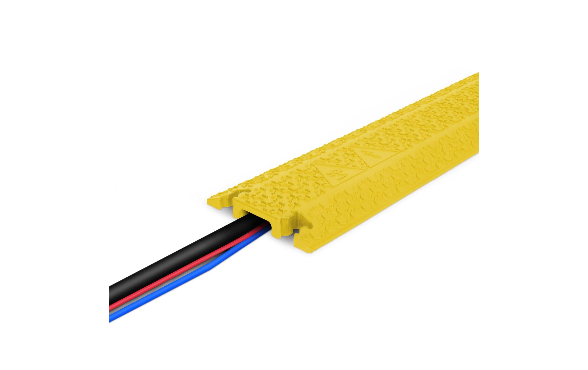 Defender Kabelbrücke – 1 m – Aussen 125×20 mm, innen 40×12 mm – Polyurethan – Gelb