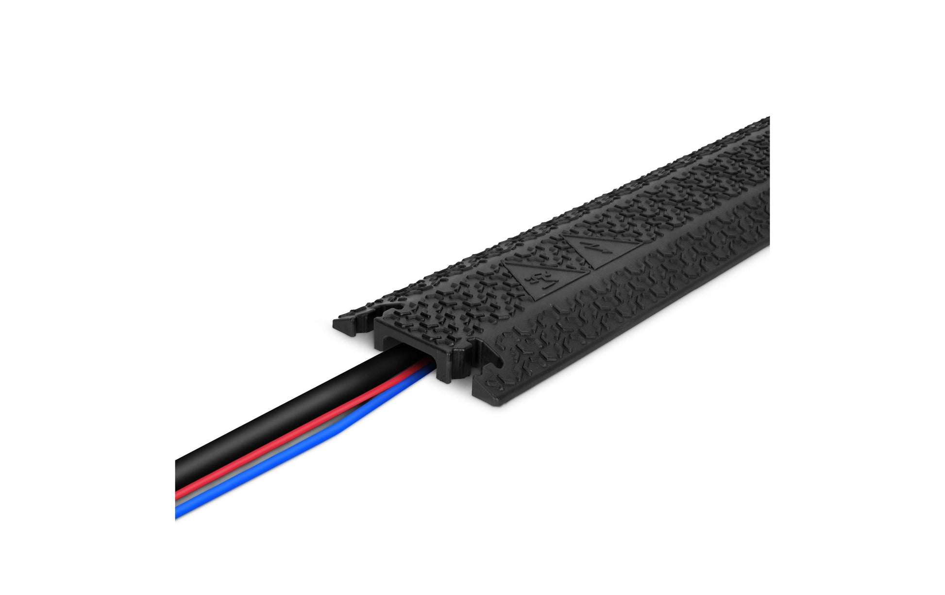 Defender Xpress 40 Kabelbrücke – 1,0 m – Aussen 125×20 mm, innen 40×12 mm – Polyurethan – Schwarz