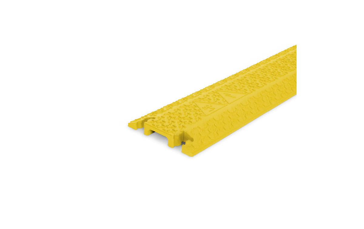 Defender Kabelbrücke – 1 m – Aussen 125×20 mm, innen 40×12 mm – Polyurethan – Gelb