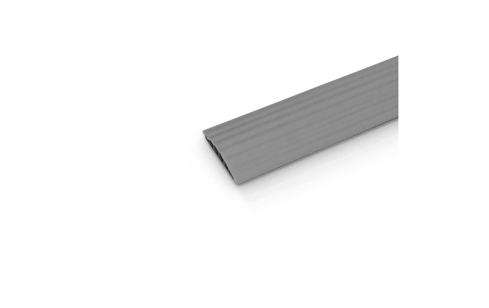 Defender Wandkanal – 125 × 20 mm – 0,9 m – Polyurethan – Grau, Befestigungslöcher