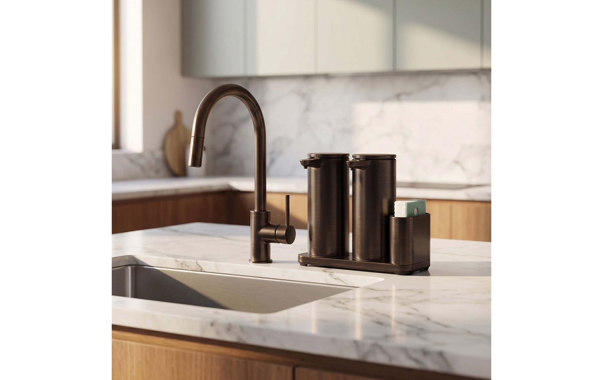 Simplehuman Seifenspender – Edelstahl, Bronze, 828 ml