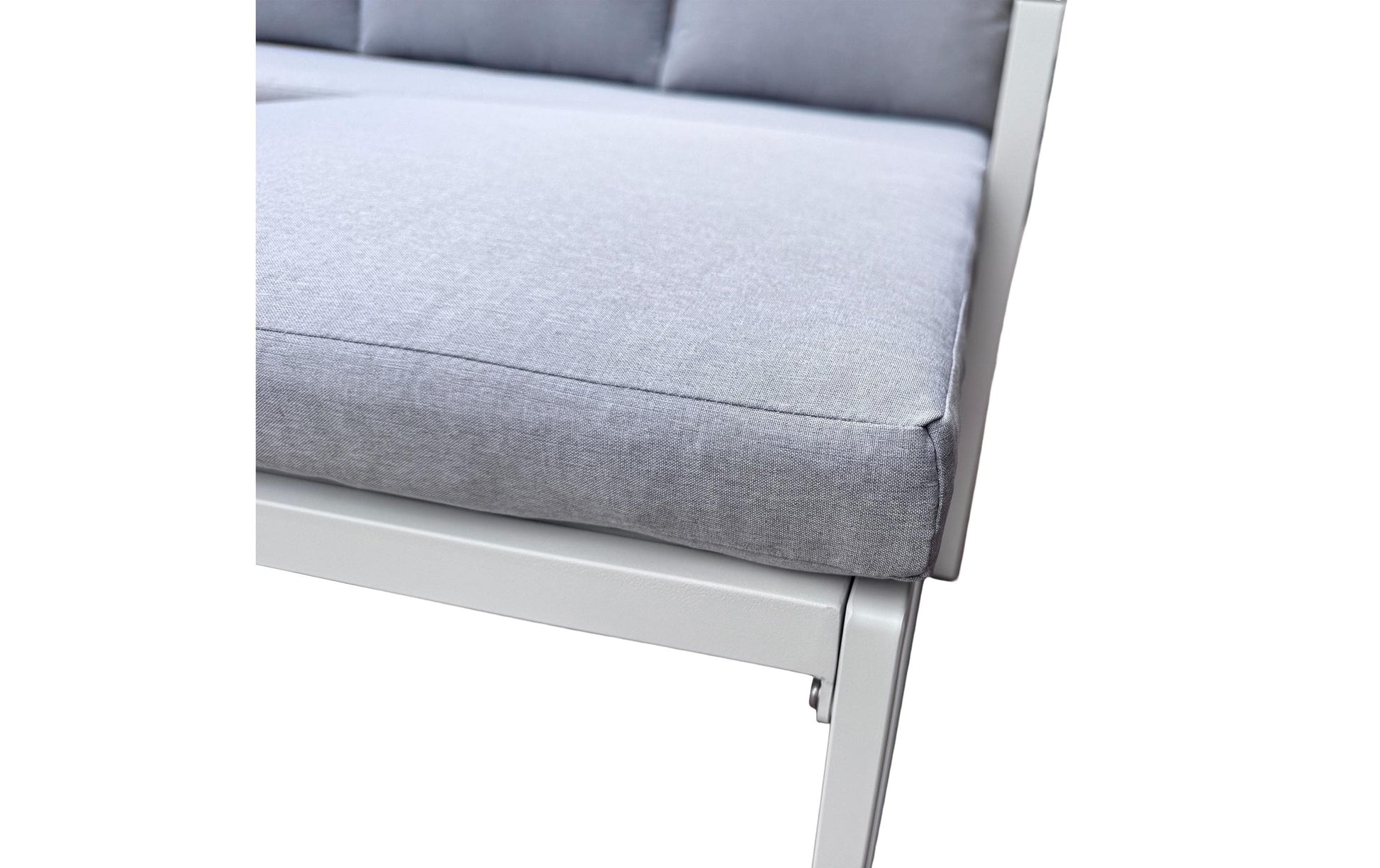 Cocon Lounge-Set – B 160 × T 65 × H 88 cm – Polyester, Polywood, Stahl (beschichtet), Beige, Grau – 3-teilig