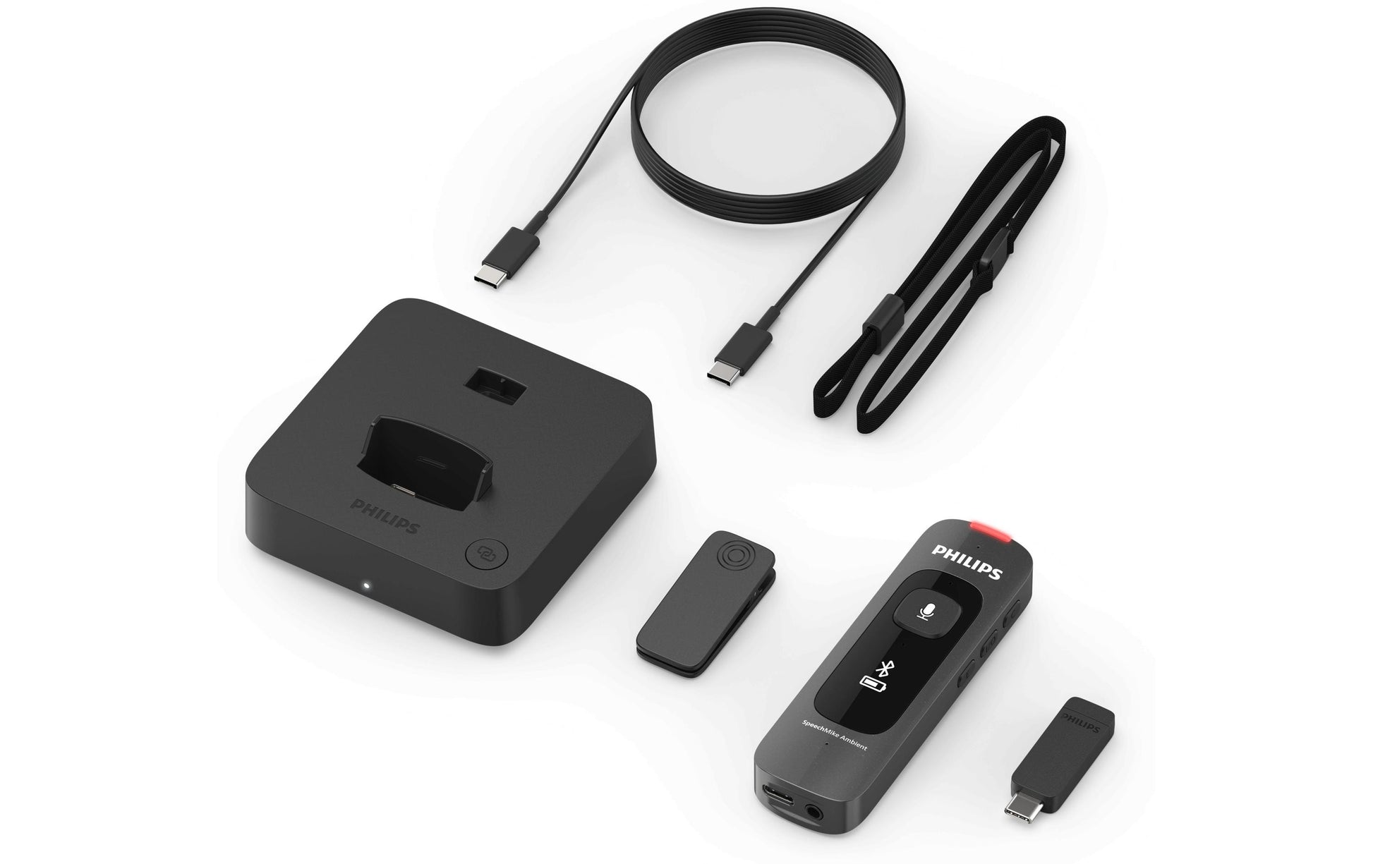 Philips SpeechMike Ambient Office – Digitales Diktiergerät, bis 10 h, Bluetooth, USB-C