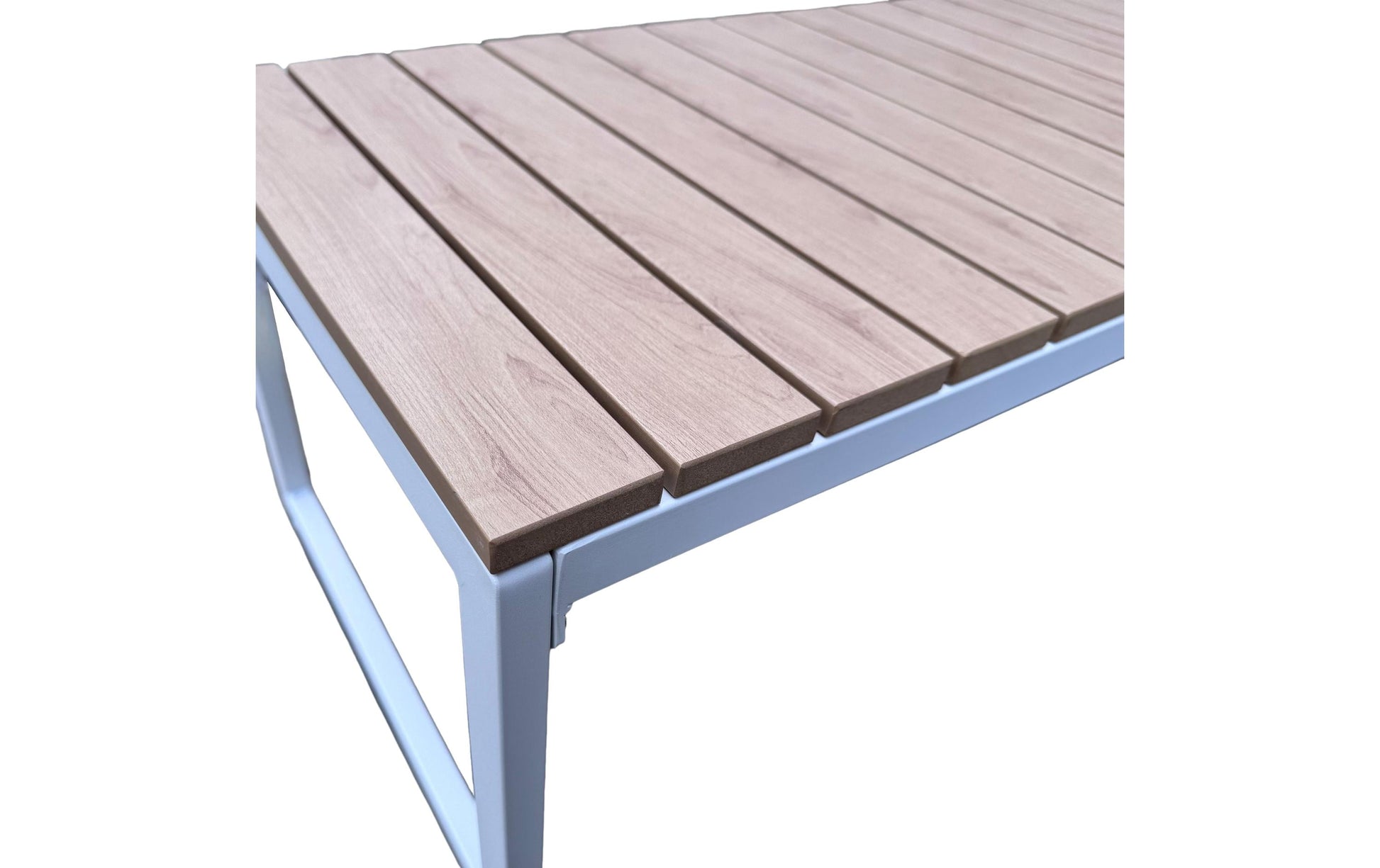 Cocon Lounge-Set – B 160 × T 65 × H 88 cm – Polyester, Polywood, Stahl (beschichtet), Beige, Grau – 3-teilig
