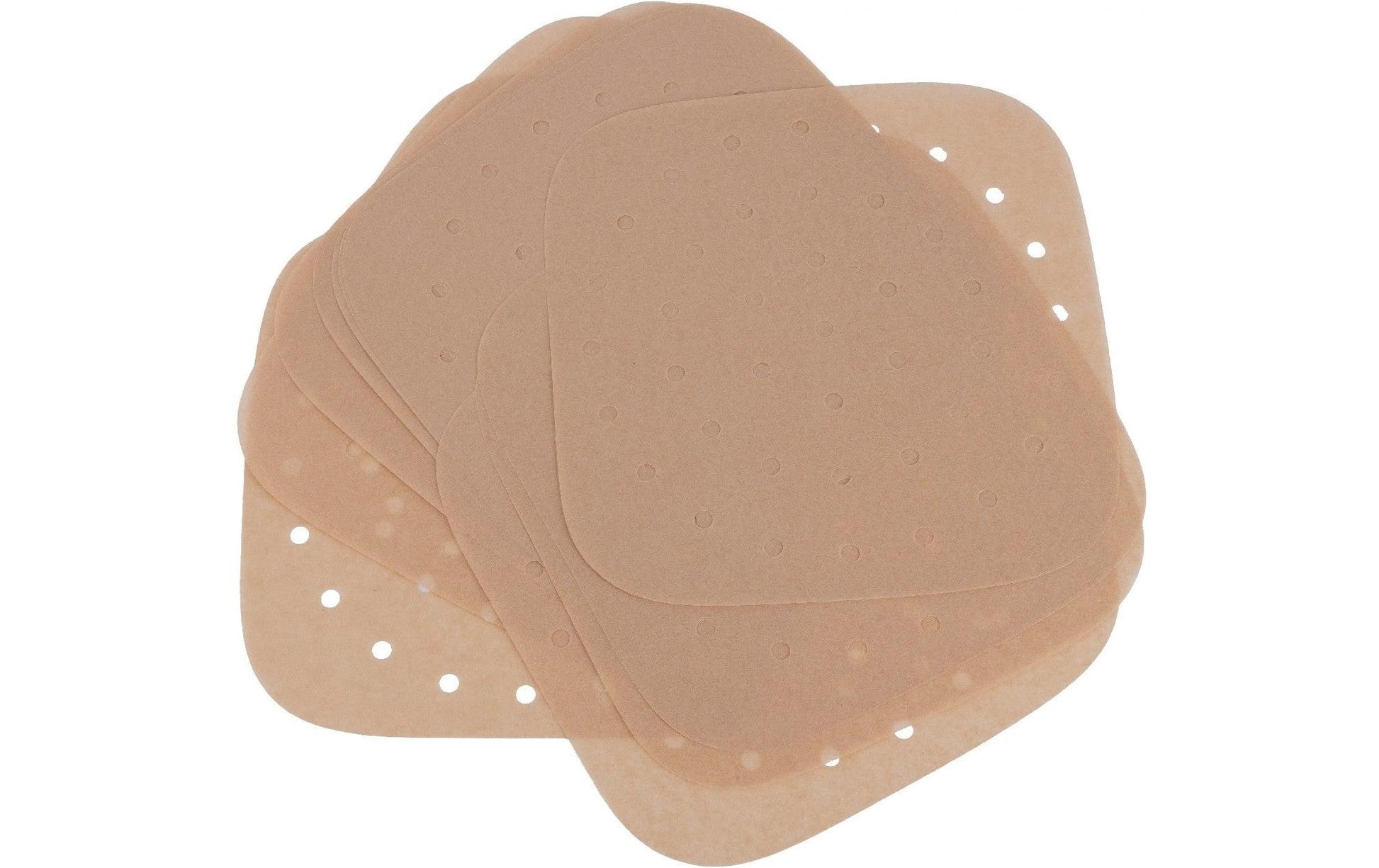 Nerthus Backpapier 21 × 21 cm, 100 Stk., gelocht, für Airfryer
