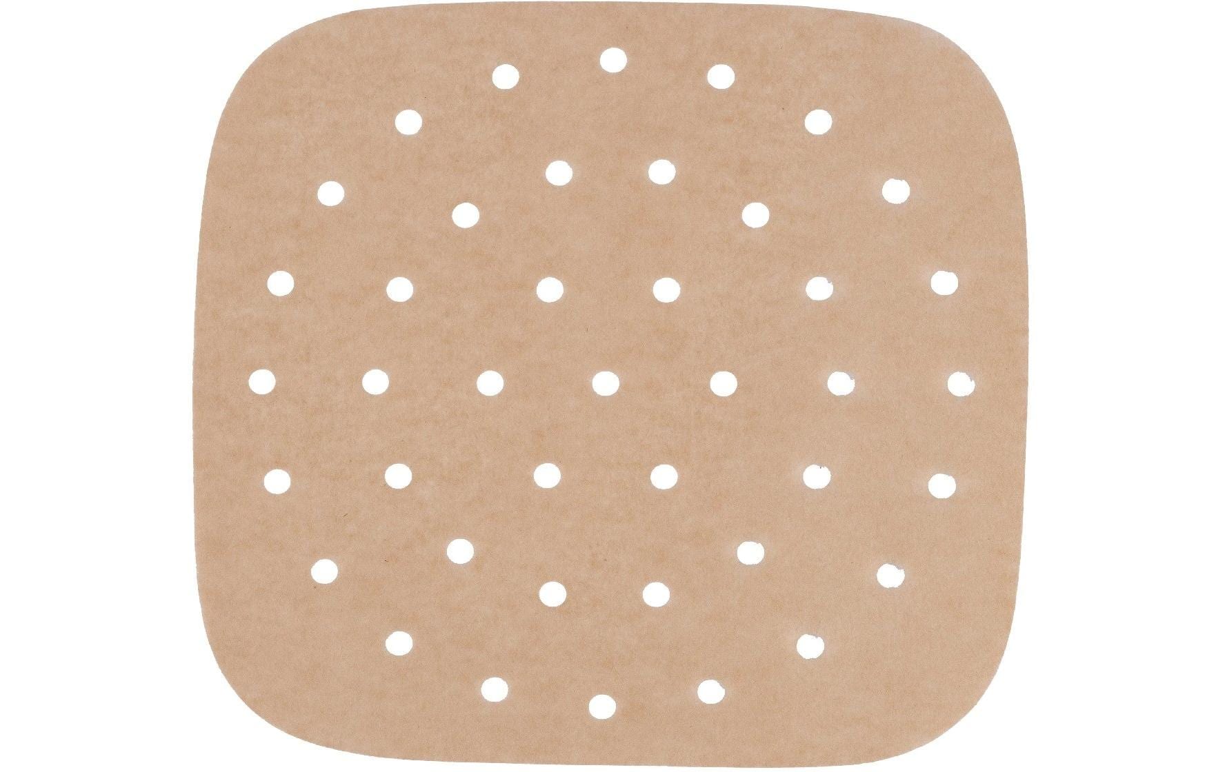 Nerthus Backpapier 21 × 21 cm, 100 Stk., gelocht, für Airfryer