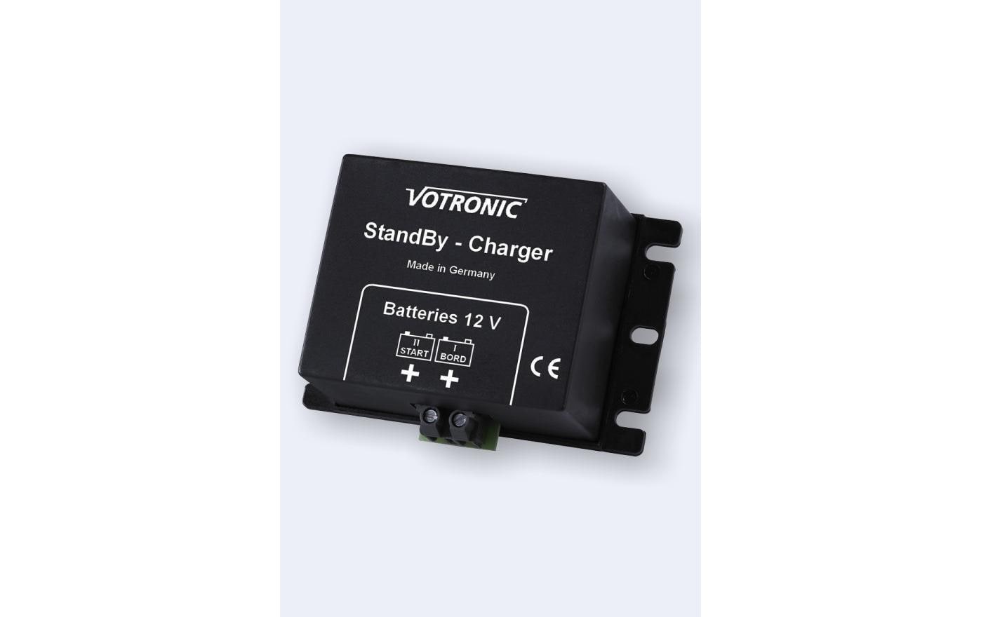 Votronic 3065 StandBy-Charger 12 V – 3 A, 2-stufig, Erhaltungsladung, IP20 – für Wohnmobile, Blei-Säure
