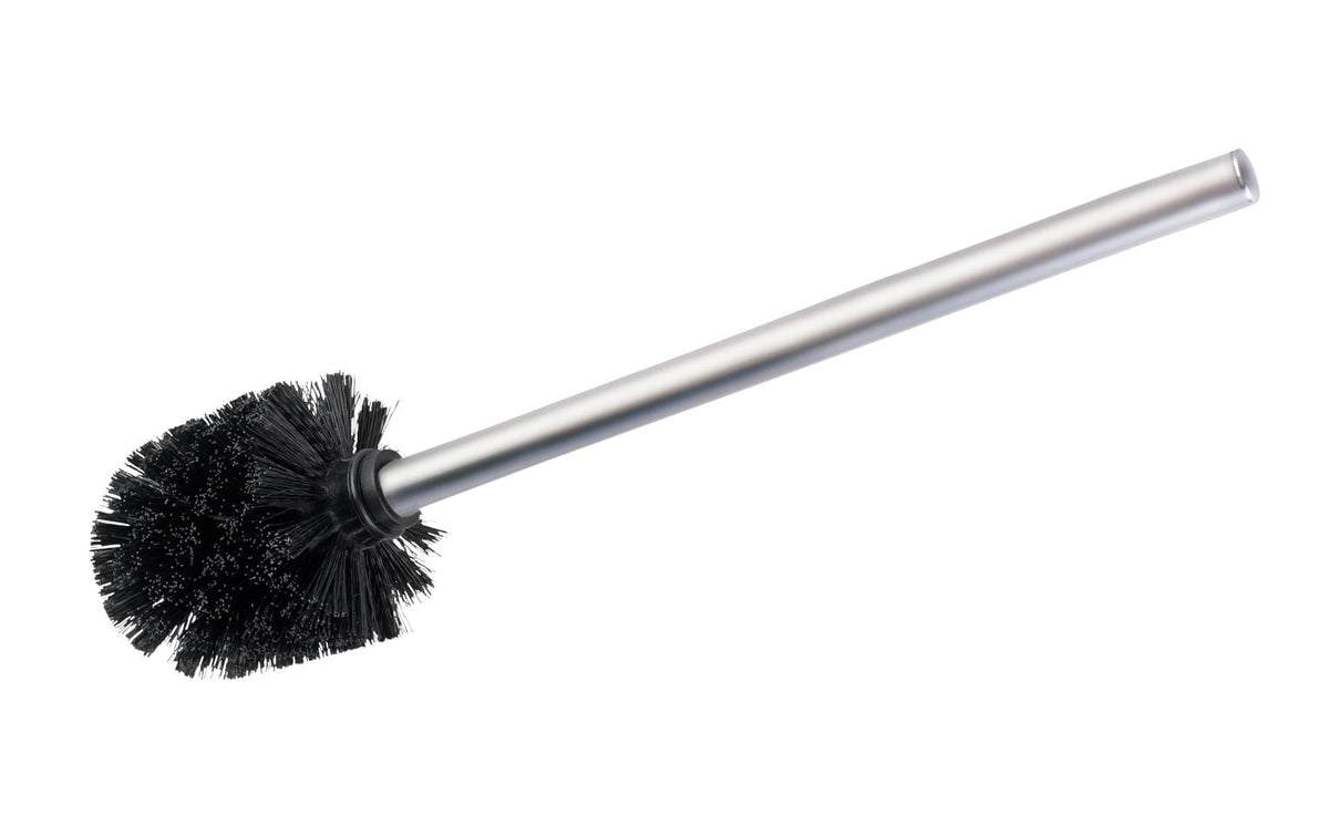 Wenko Ersatzbürstenkopf – Edelstahl, schwarz matt, Ø 8 cm, H 35 cm