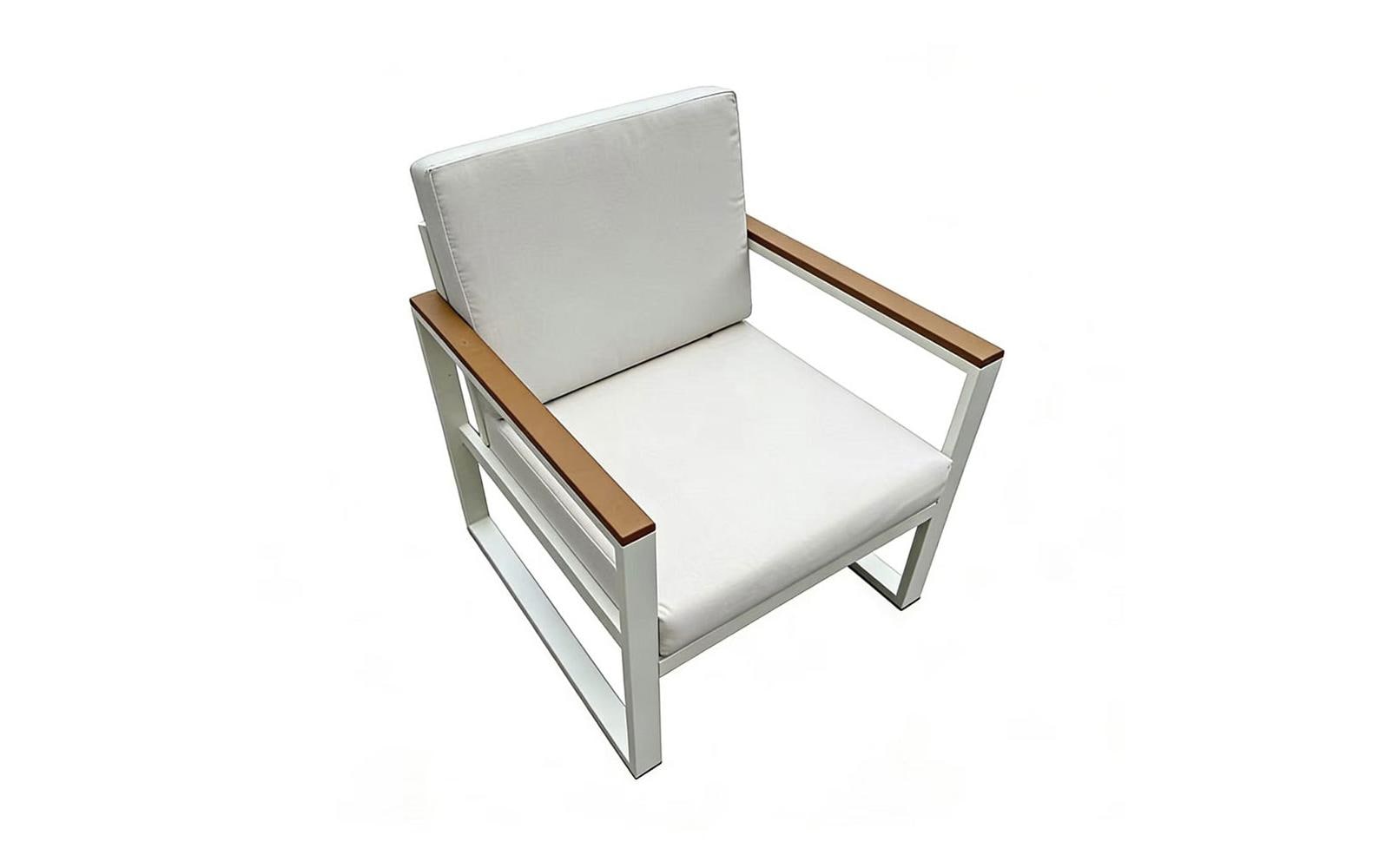 Contini Lounge-Set PARIS – 175 × 73 × 74 cm – Metall & Polyester – Braun – mit 5 Sitzplätzen