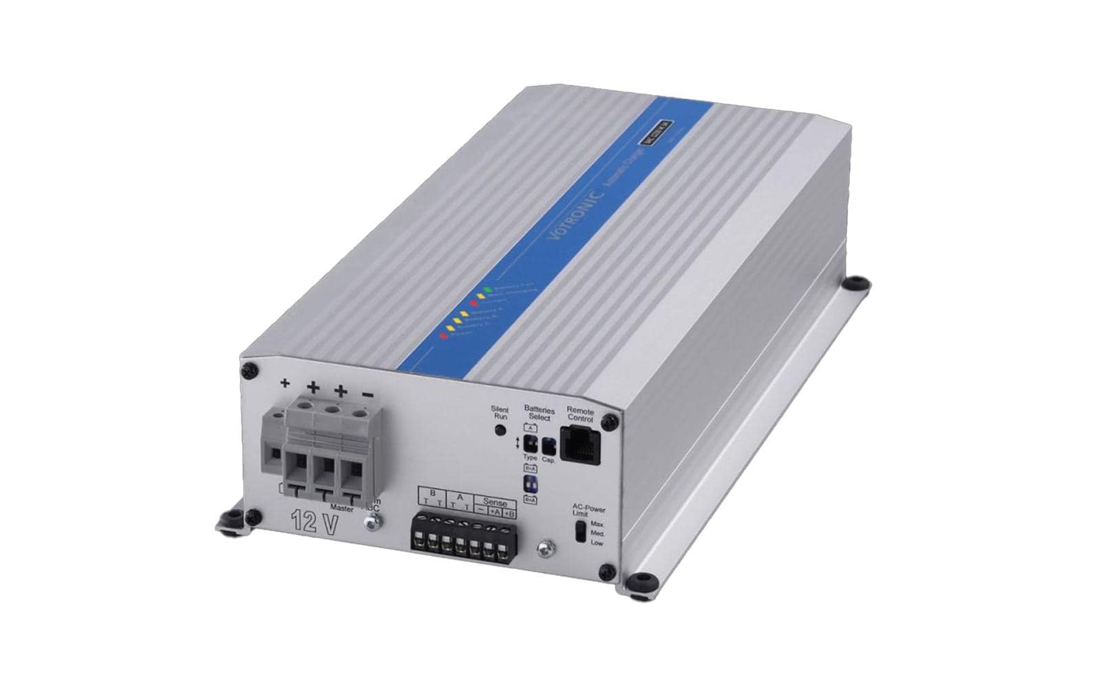 Votronic 0482 VAC 1250 F 3A Batterieladegerät 12 V, 50 A, 830 W – AGM, Blei-Gel, Blei-Säure – für Wohnmobil