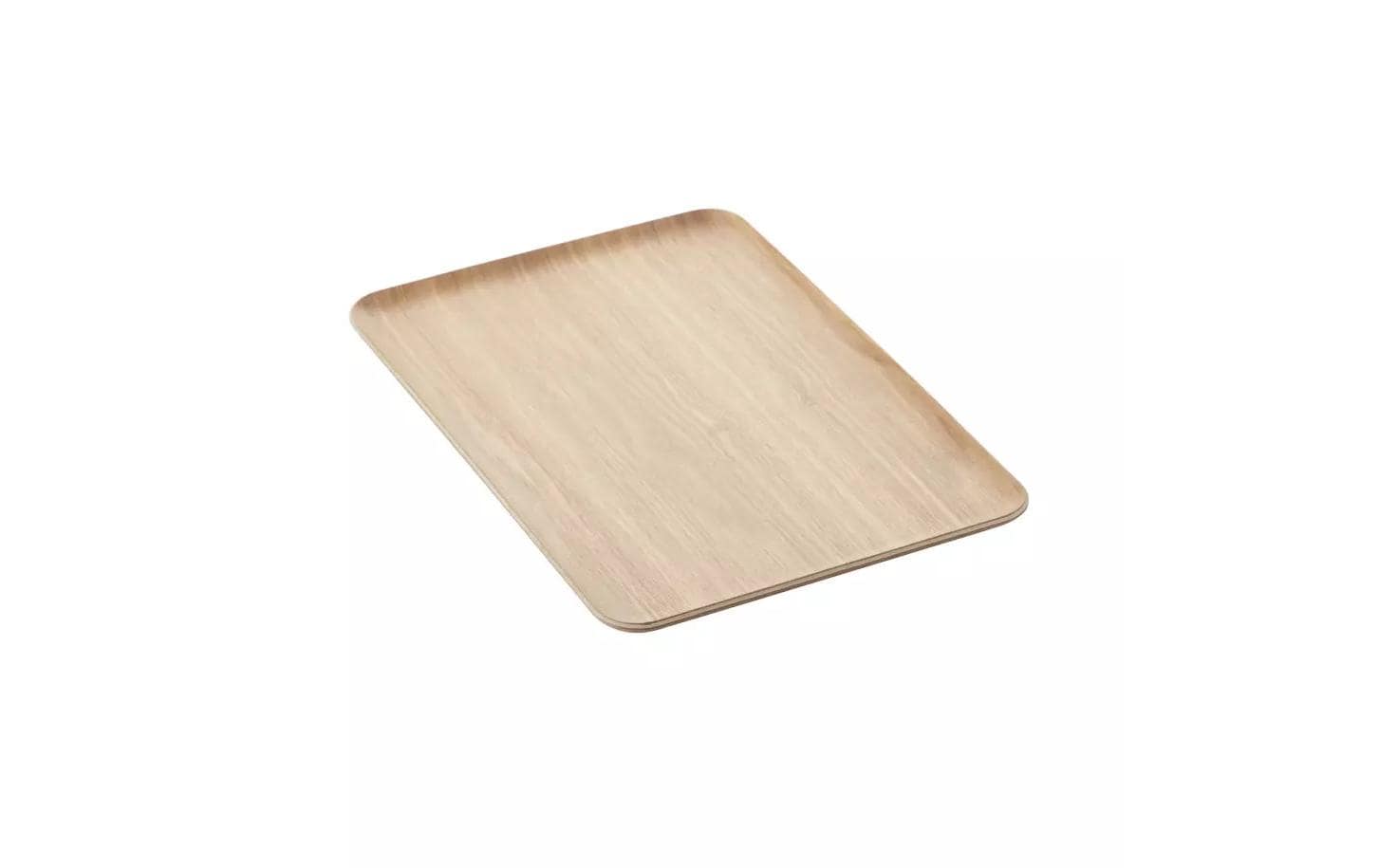 Point-Virgule Serviertablett – 27 × 39 × 1,5 cm, Bambus/Multiplex, Braun
