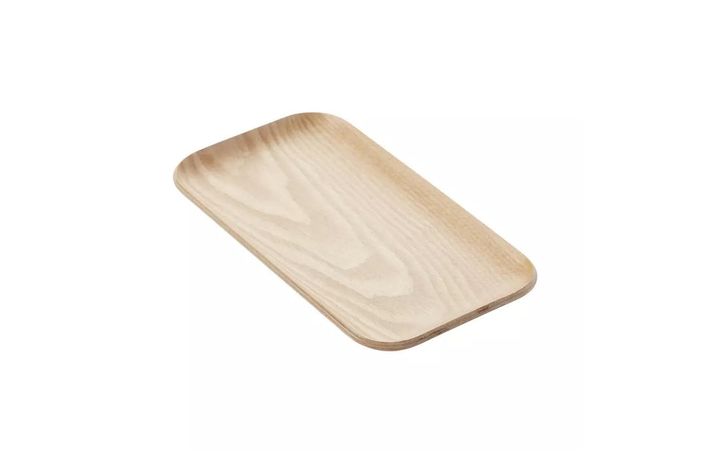 Point-Virgule Serviertablett – 12 × 22 × 1,3 cm, Sperrholz, Braun