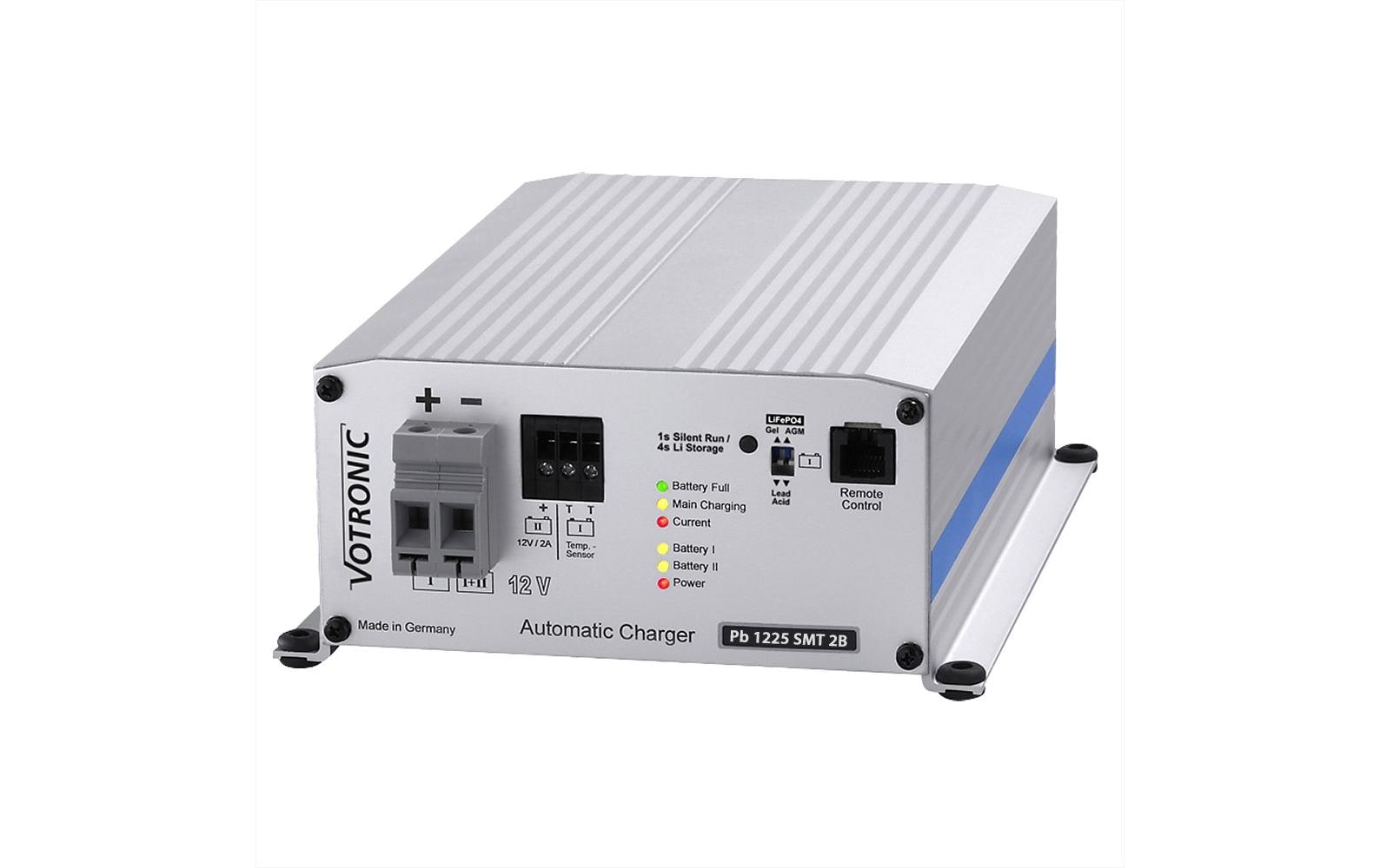 Votronic 3102 Pb 1225 SMT 2B – Batterieladegerät 12 V, 25 A/400 W, 8-Stufen, für AGM/Blei-Säure/LiFePO4