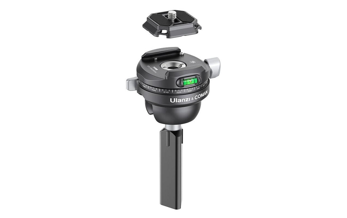 Ulanzi 1/4CC Zentrierstange – Aluminium, 18 kg, 299,5 mm, 1/4" – für Ulanzi Zero Y, Zero F38 – Schwarz
