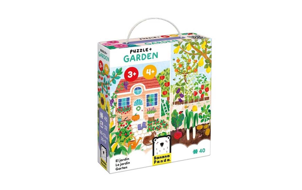 Banana panda Puzzle Landschaft/Natur – 74 Teile – 16,5 × 5 cm – ab 3 Jahren – Karton/Papier/Pappe
