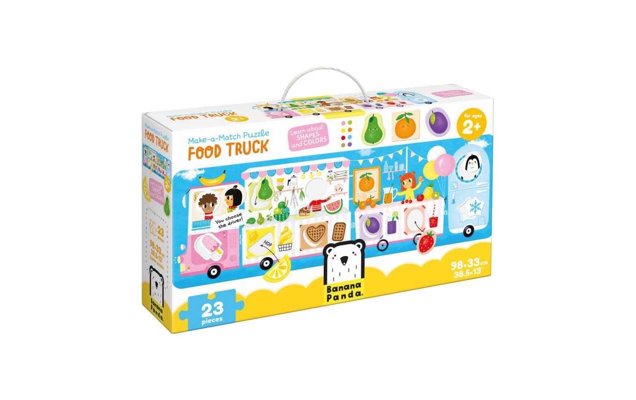 Banana panda Puzzle Fahrzeuge – 23 Teile – 33 × 98 cm – ab 2 Jahren