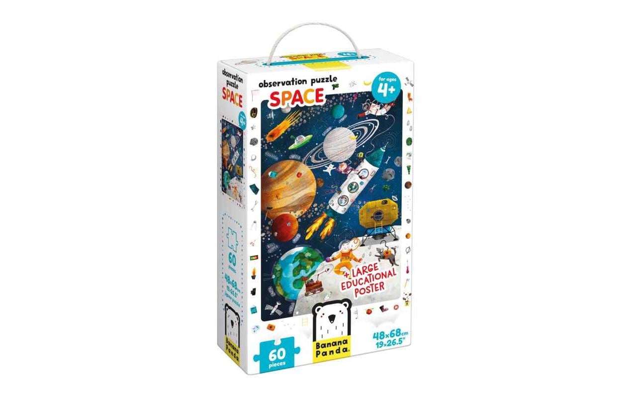 Banana panda Puzzle Astronomie – 60 Teile – 30,5 × 35,6 cm – ab 4 Jahren