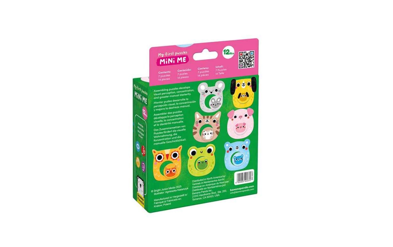 Banana panda Puzzle Tiere – 14 Teile – Ø 20 cm – ab 1 Jahr