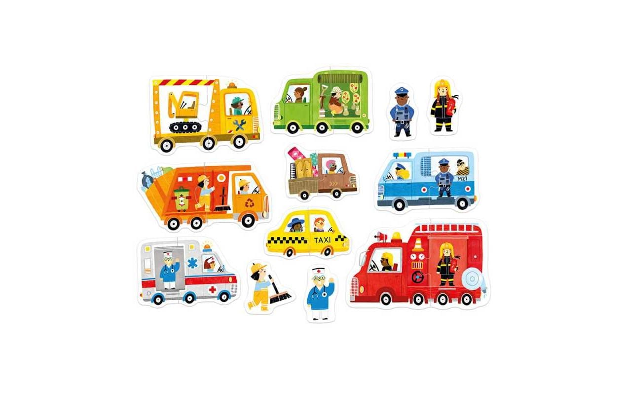 Banana panda Puzzle Fahrzeuge – 20 Teile – 14 × 5 cm – ab 1,5 Jahren