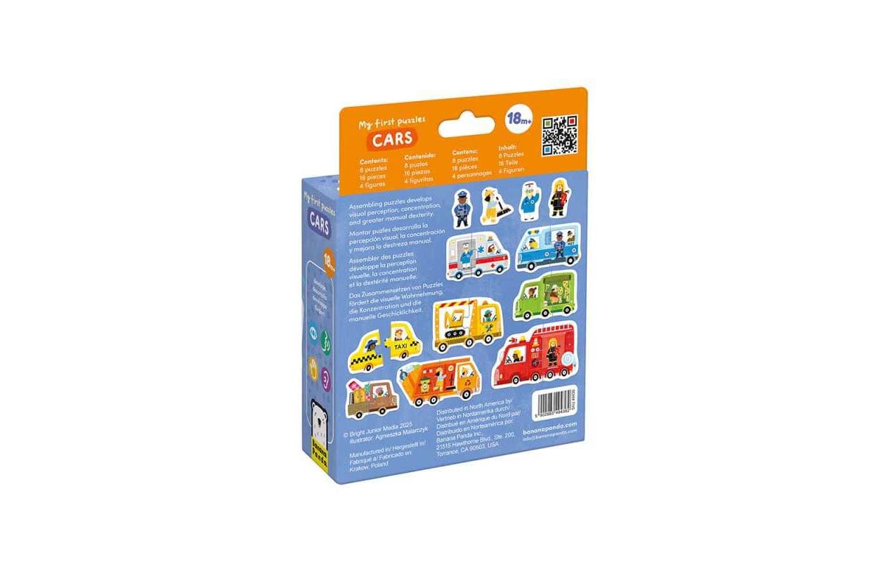 Banana panda Puzzle Fahrzeuge – 20 Teile – 14 × 5 cm – ab 1,5 Jahren