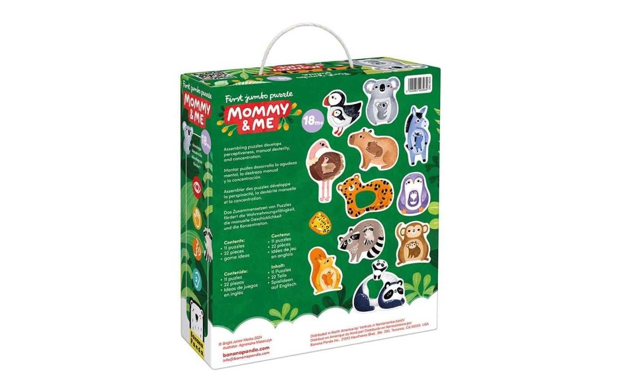 Banana panda Puzzle First Jumbo Mommy & Me – Logikspiel, ab 1,5 Jahren, mehrsprachig