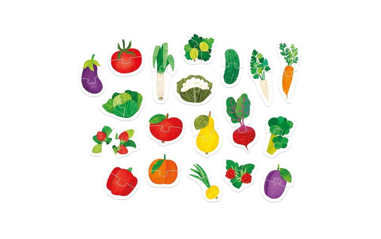Banana panda Puzzle My First Fruits & Veggies – Logikspiel, ab 1,5 Jahren, mehrsprachig