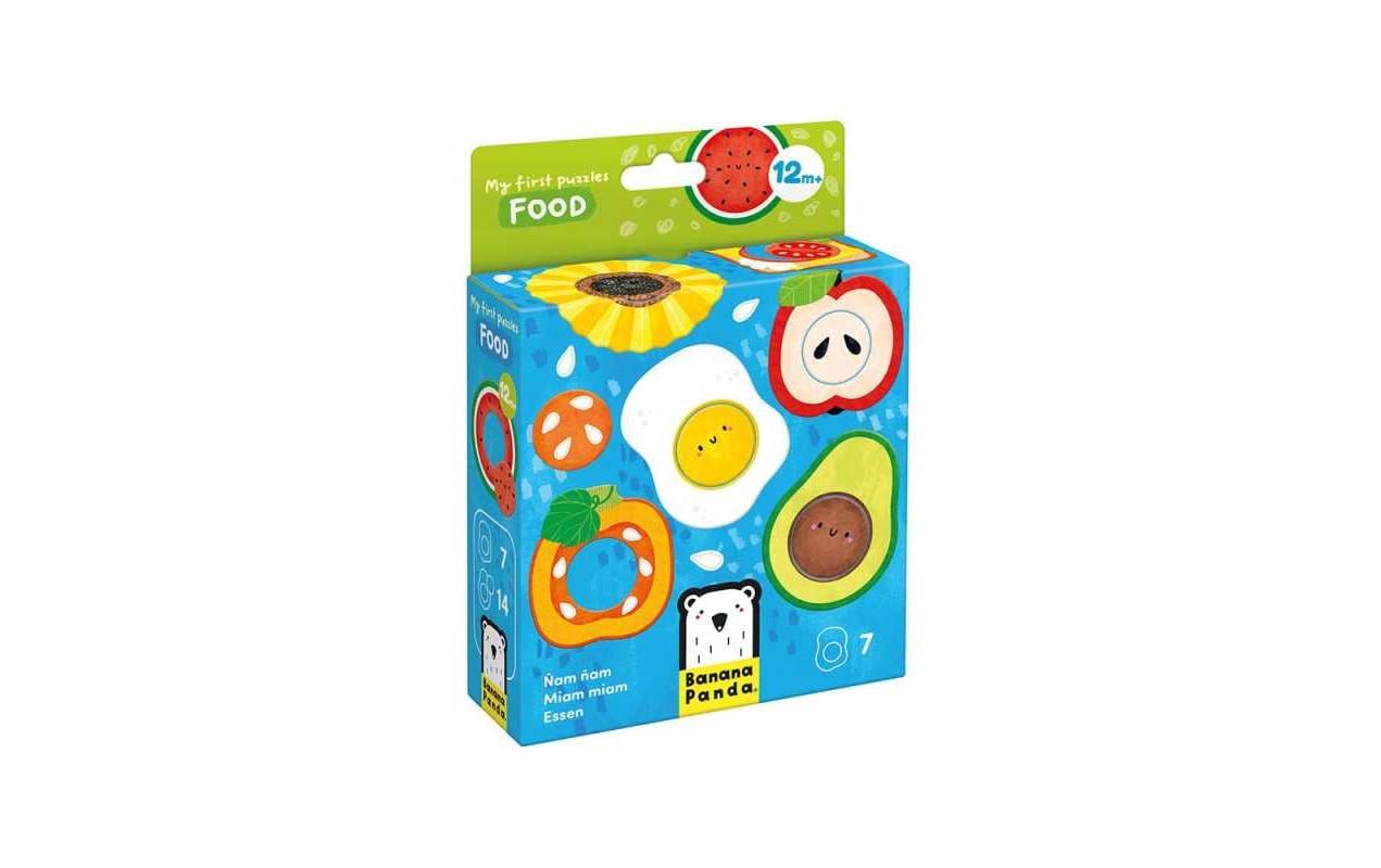 Banana panda Puzzle Alltagsmotive – 14 Teile – 14,5 cm – ab 1 Jahr – Karton