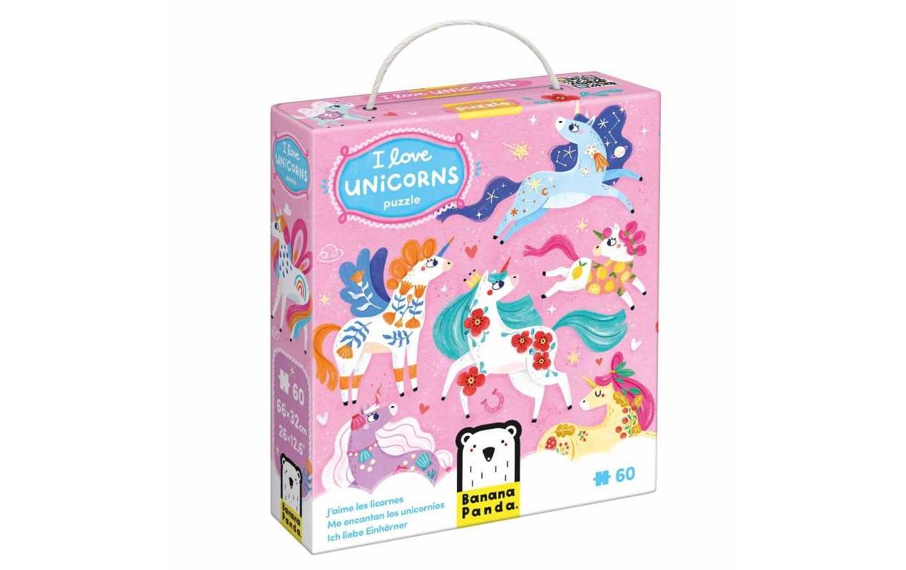 Banana panda I Love Unicorns – Logikspiel, ab 4 Jahren, mehrsprachig