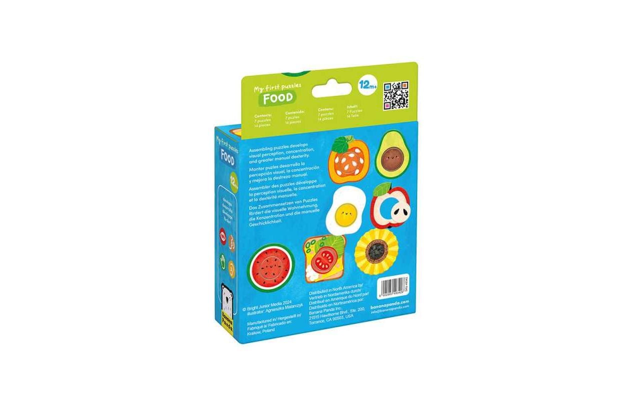 Banana panda Puzzle Alltagsmotive – 14 Teile – 14,5 cm – ab 1 Jahr – Karton