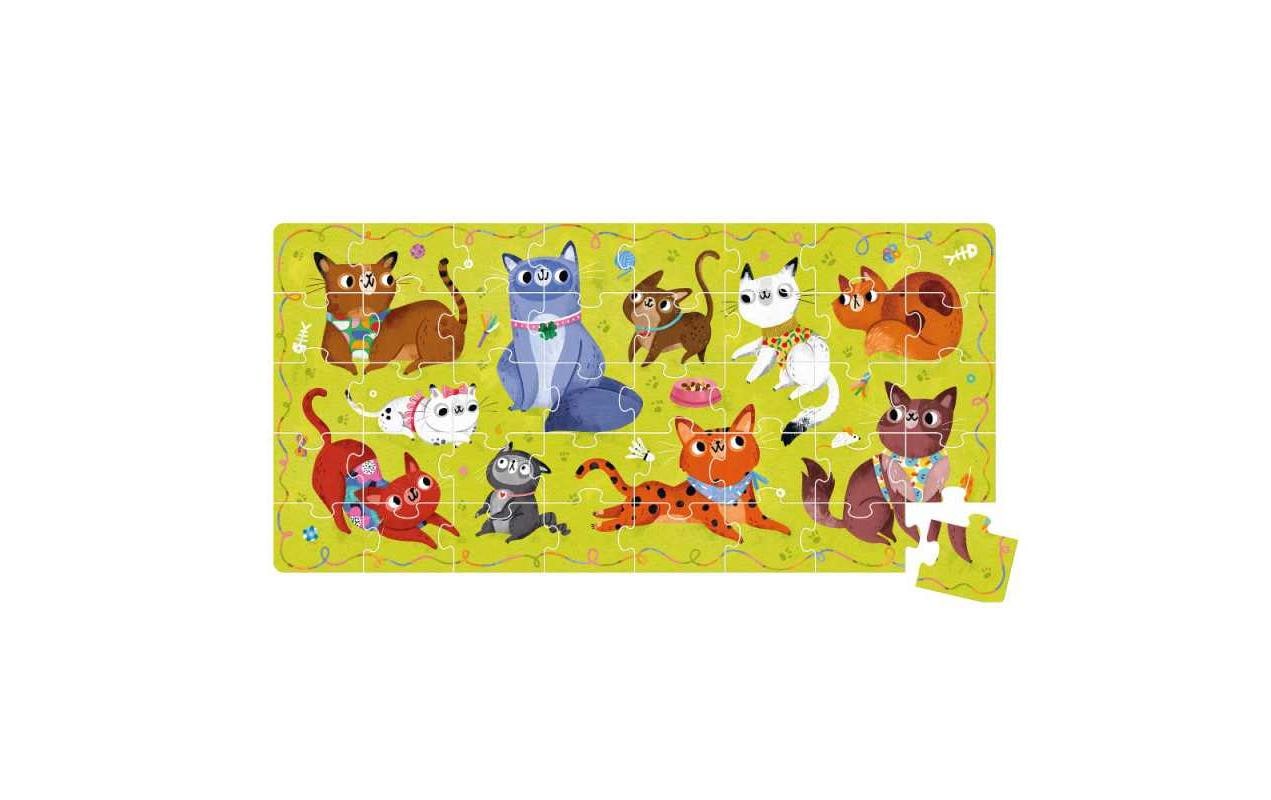 Banana panda Puzzle I Love Cats – Logikspiel, ab 3 Jahren, EN