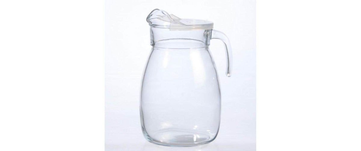 Pasabahce Krug Niagara – 2,5 l, Glas, Transparent, mit Deckel, spülmaschinenfest