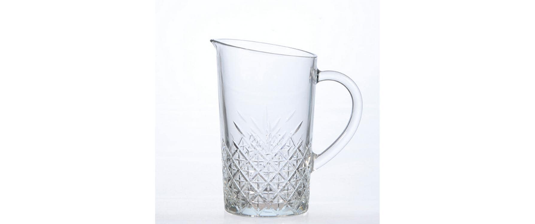 Pasabahce Krug – 1,4 l, Ø 13,4 cm, Glas, Transparent, spülmaschinenfest