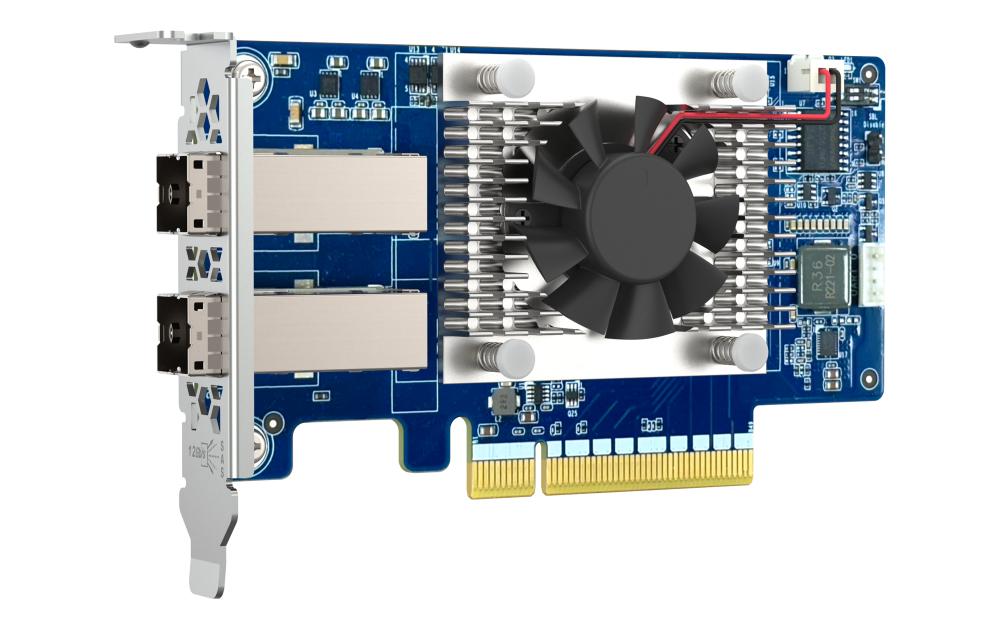 QNAP QXP-830S-3808 PCIe Host-Bus-Adapter – 2× Mini-SAS, 12 Gbit/s, PCIe 4,0 x8, für CAB-SAS-8644-Kabel