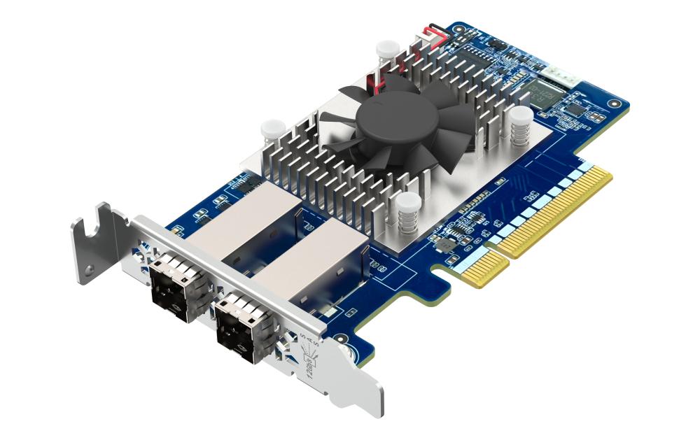 QNAP QXP-830S-3808 PCIe Host-Bus-Adapter – 2× Mini-SAS, 12 Gbit/s, PCIe 4,0 x8, für CAB-SAS-8644-Kabel