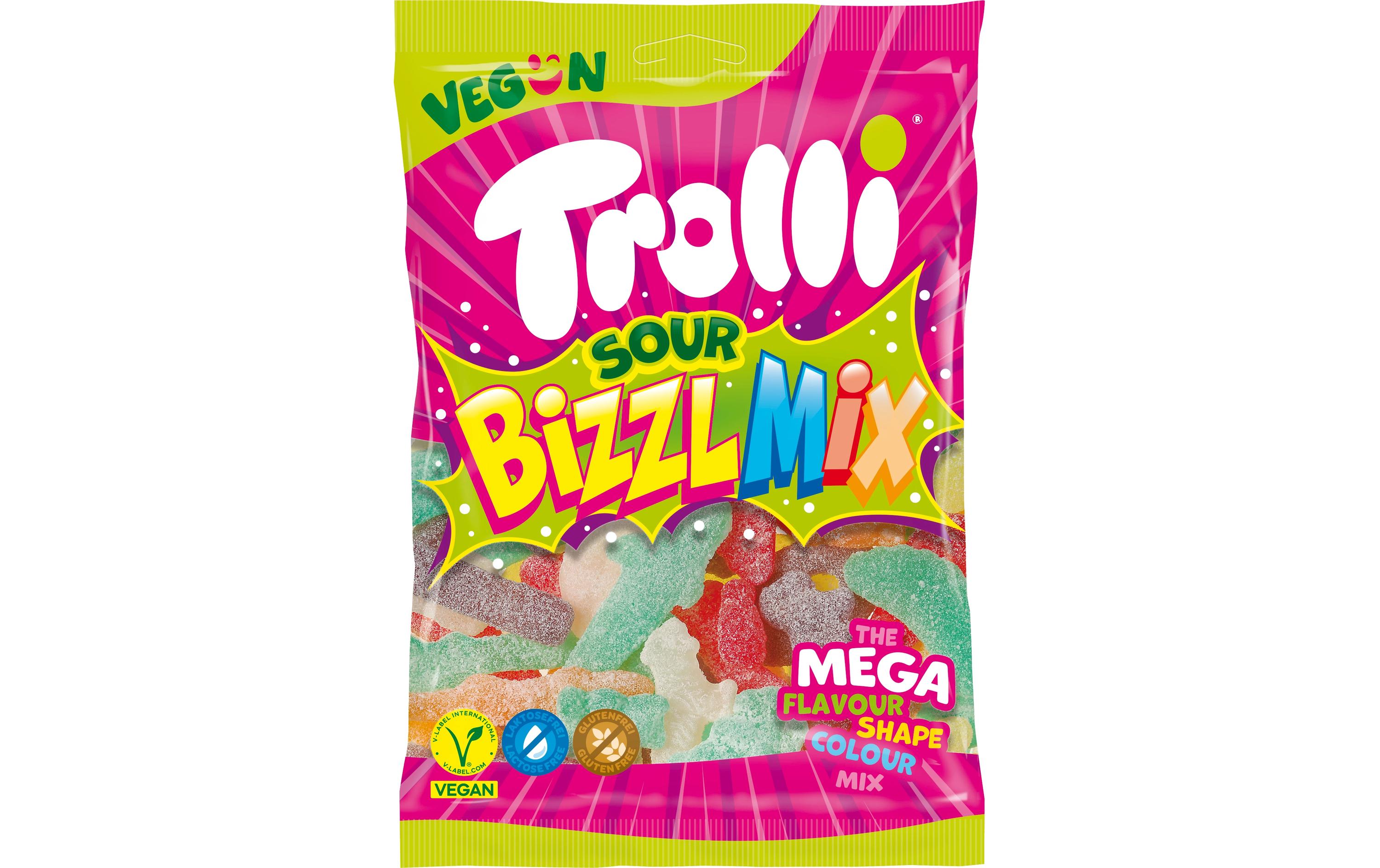 Trolli Bizzl Mix – Gummibonbons – Vegan, Glutenfrei – 200 g
