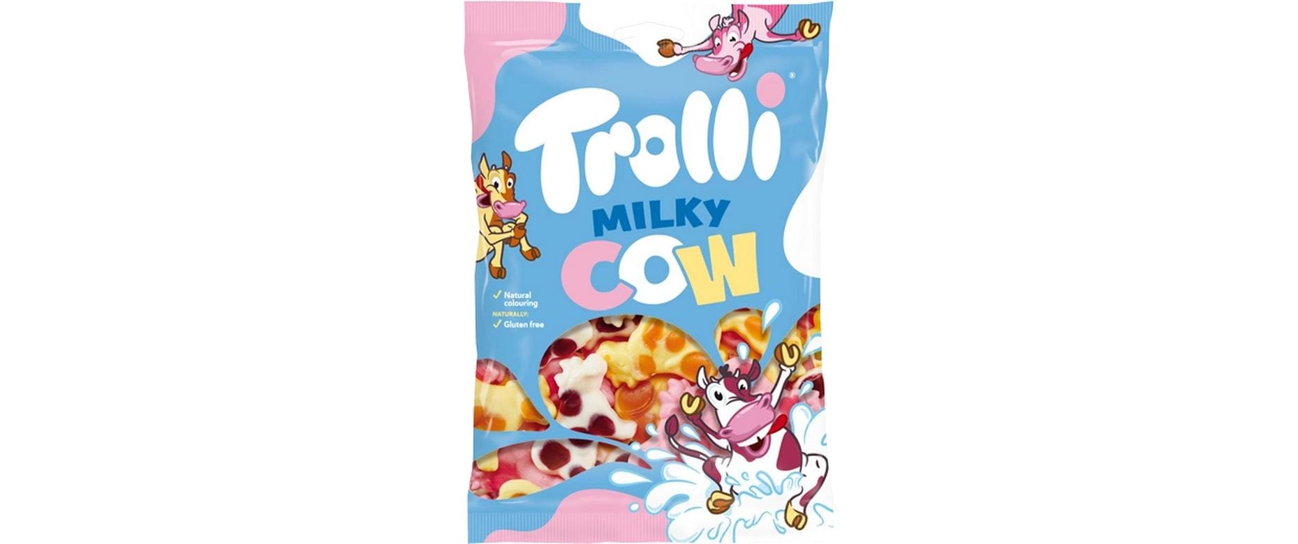 Trolli Milky Cow Gummibonbons – bio, glutenfrei – 200 g