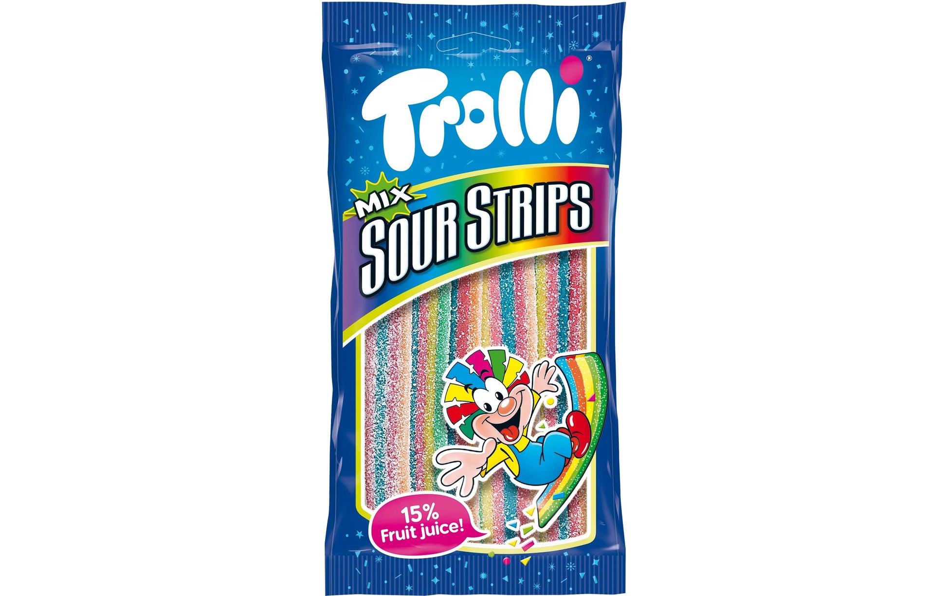 Trolli Sour Strips Gummibonbons – Mix – 85 g