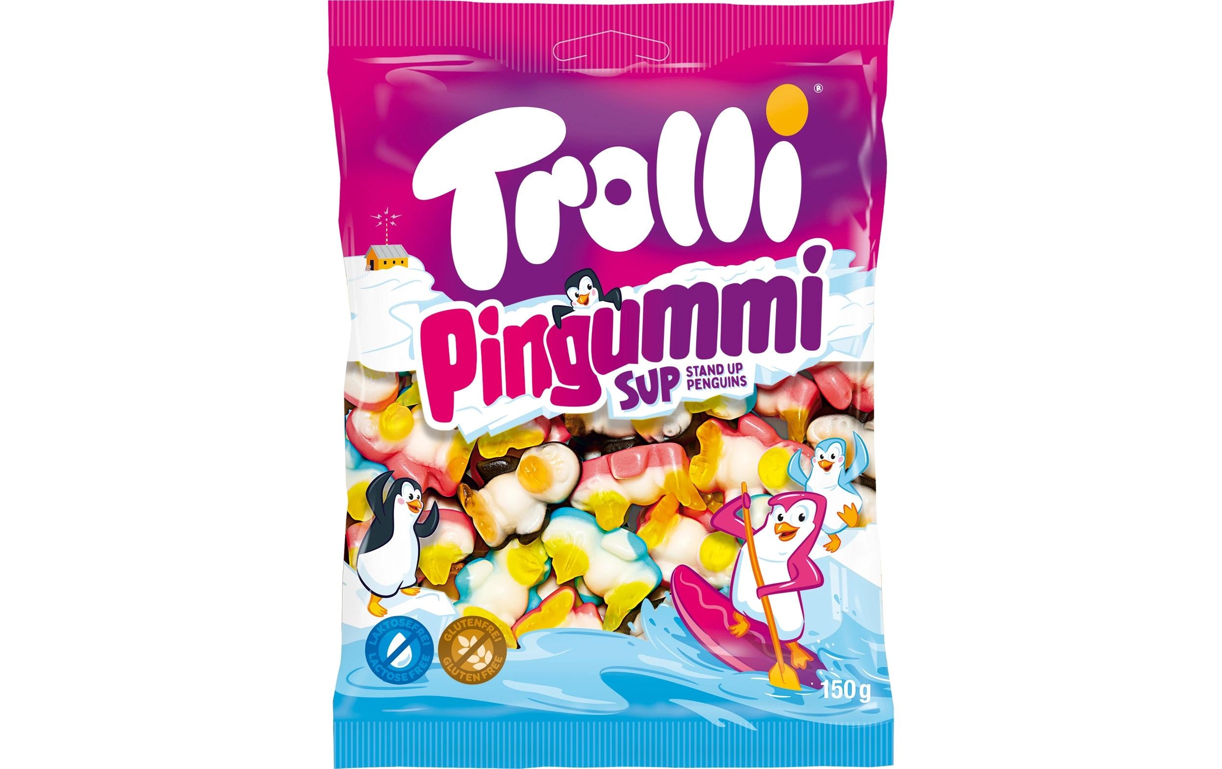 Trolli Pingummi Gummibonbons – glutenfrei – 150 g