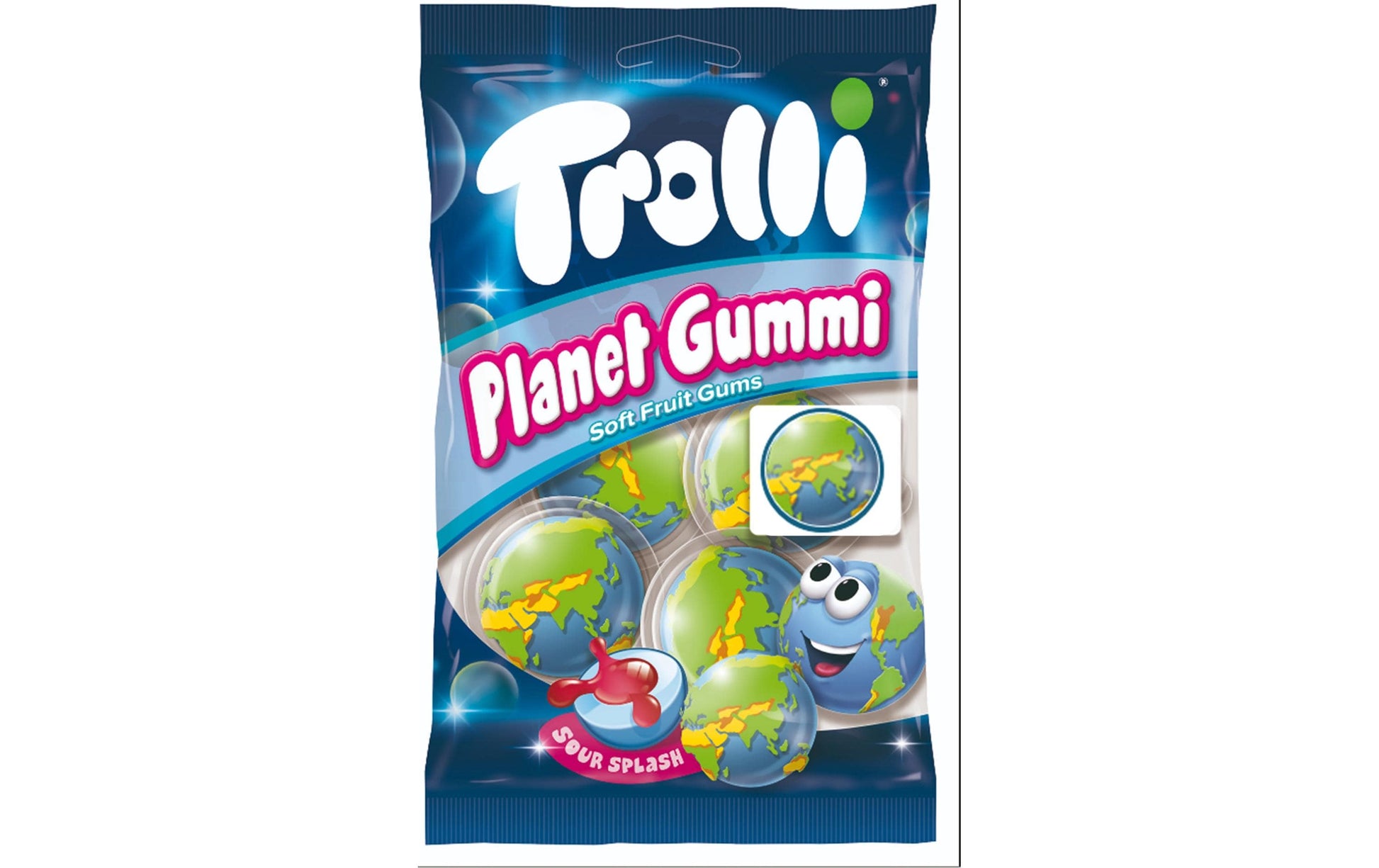 Trolli Planet Gummi Fruchtige Gummibonbons, glutenfrei – 75 g