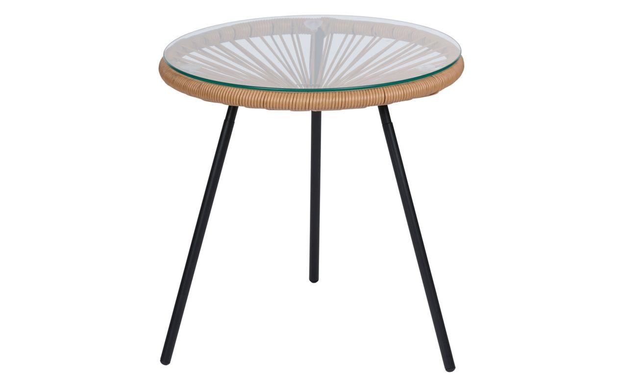 Arti Casa Tisch – Ø 45 × H 47 cm – Metall, Beige