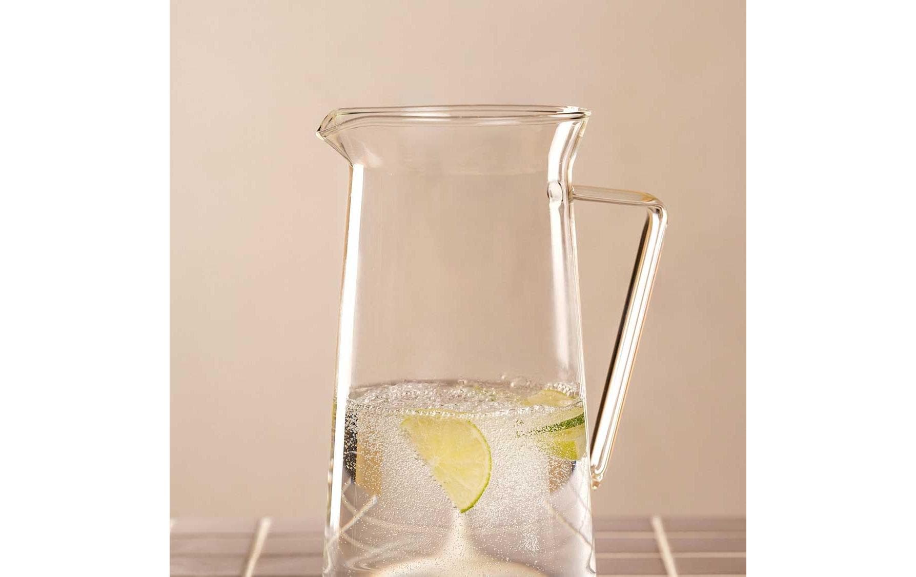 LEONARDO Krug Giorno – 1,8 l, Ø 12,0 cm, H 22,1 cm, Glas, Transparent, spülmaschinenfest
