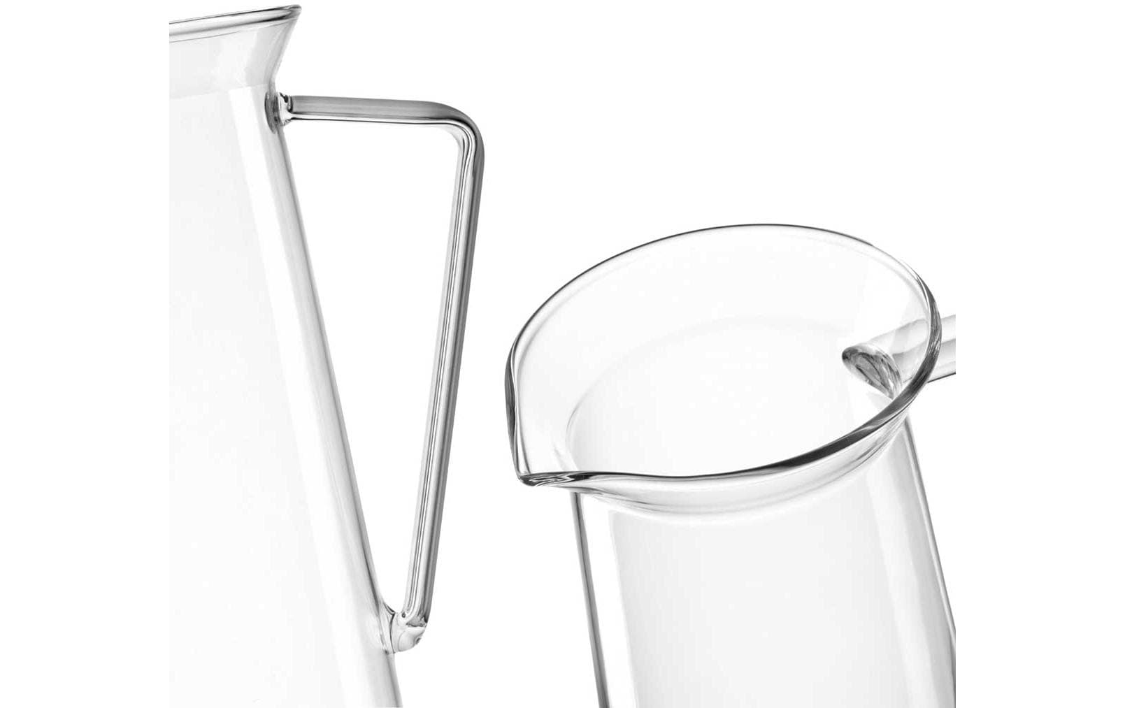 LEONARDO Krug Giorno – 1,8 l, Ø 12,0 cm, H 22,1 cm, Glas, Transparent, spülmaschinenfest